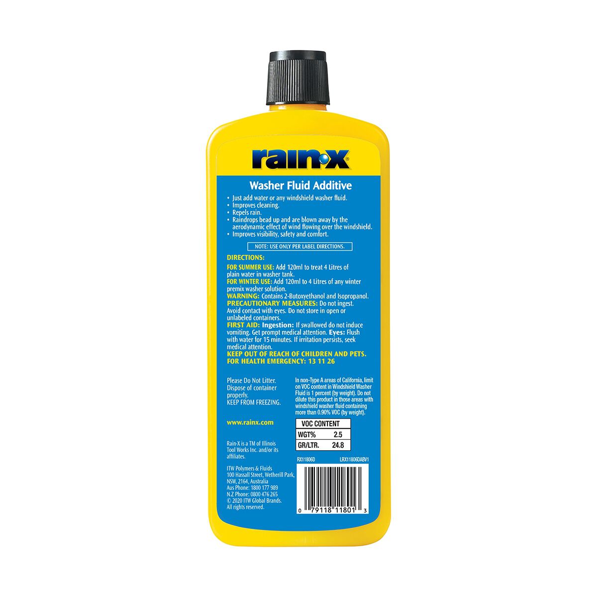 Rain-X Windscreen Washer Additive 500mL, , scanz_hi-res