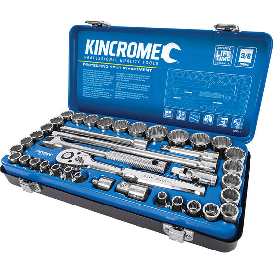 Kincrome Socket Set 3/8" Drive Metric/SAE 39 Piece Supercheap Auto