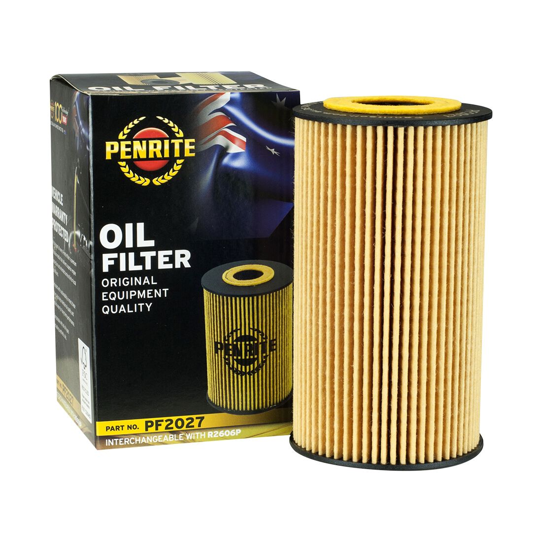 Penrite Oil Filter PF2027 (Interchangeable with R2606P), , scanz_hi-res