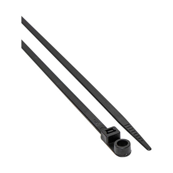 SCA Cable Ties Head Mount - Black, 200mm x 4.8mm, 100 Pack, , scanz_hi-res