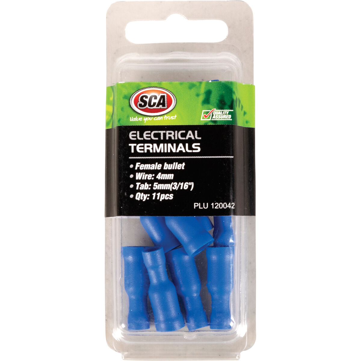 SCA Electrical Terminals - Female Bullet, 5mm Blue, 11 Pack, , scanz_hi-res