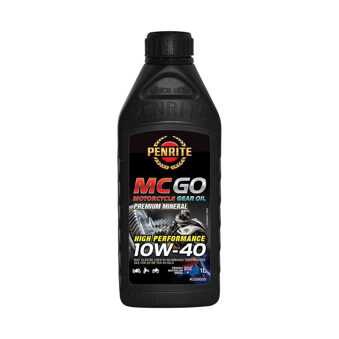Penrite 10W-40 Motorcycle Gear Oil - 1 Litre, , scanz_hi-res