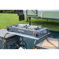 Ridge Ryder Butane Stove Double Burner Steel Plate, , scanz_hi-res
