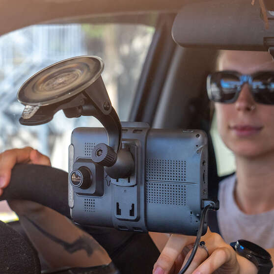 Nanocam Connect Wireless Smart Monitor 1080p Dash & Reverse Cam Kit NC-722DVR, , scanz_hi-res