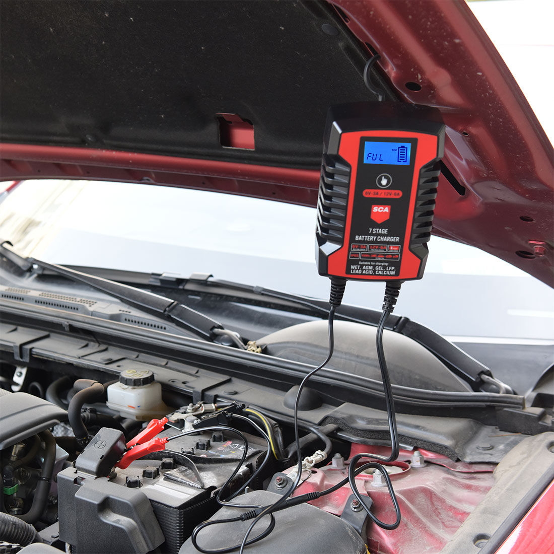 SCA 7 Stage Battery Charger 6/12V 3/6 Amp, , scanz_hi-res