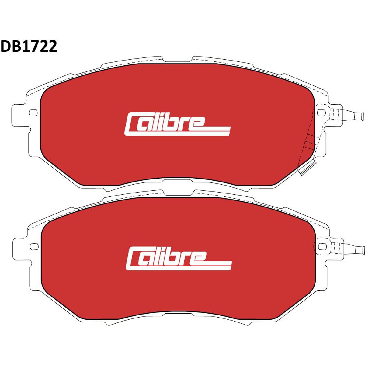 Calibre Disc Brake Pads DB1722CAL, , scanz_hi-res
