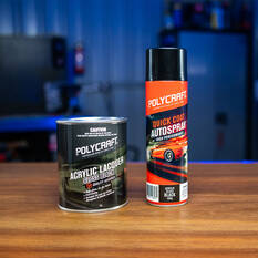Polycraft Acrylic Gloss Black 1 Litre, , scanz_hi-res