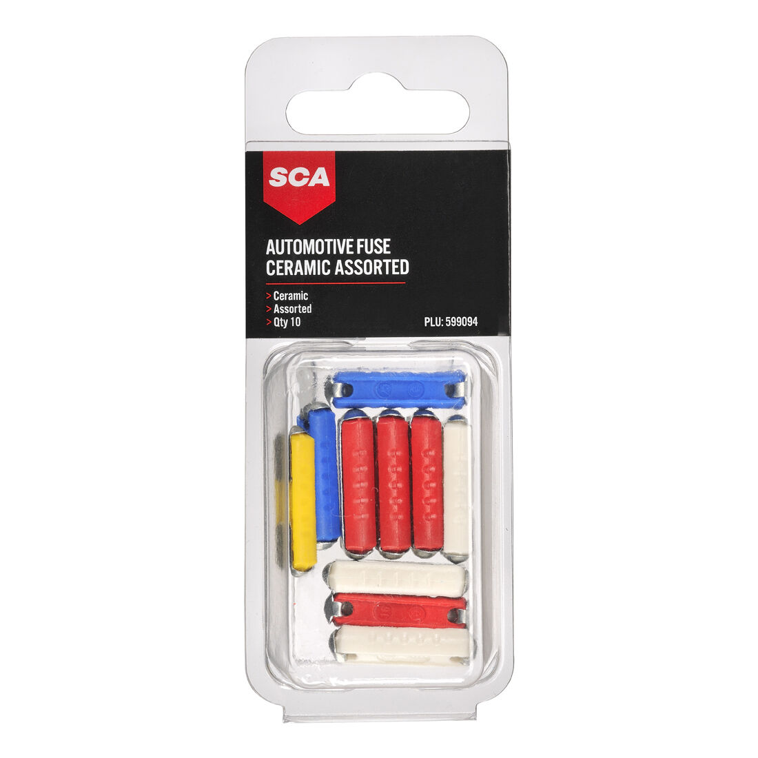 SCA Automotive Fuses - Ceramic Assorted, 10 Pack, , scanz_hi-res