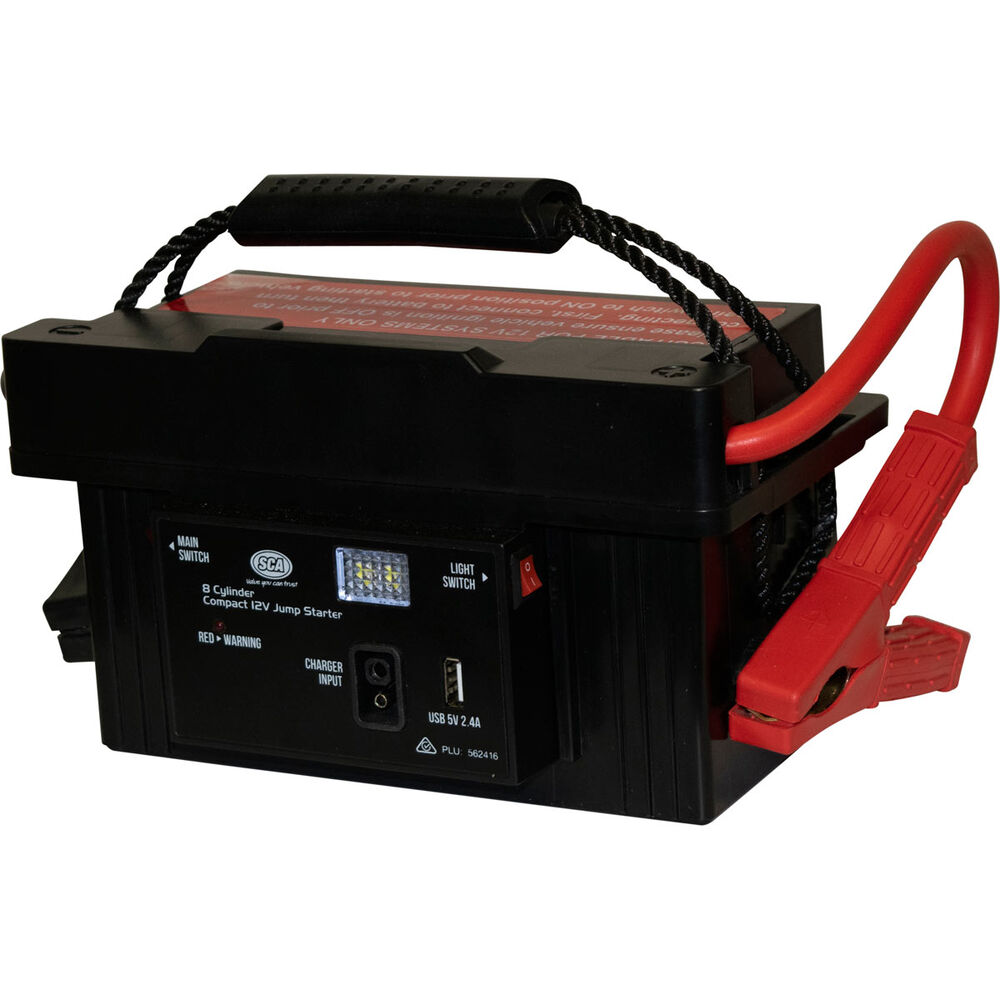 SCA 12V Compact Jump Starter 8 Cylinder, 1700 Amp Supercheap Auto
