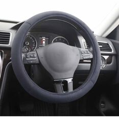 SCA Steering Wheel Cover - Suede Velour, Charcoal, , scanz_hi-res