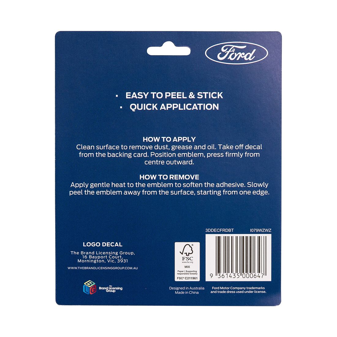 3D Decal Ford Built Tough, , scanz_hi-res