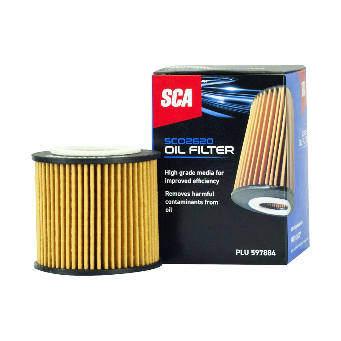 SCA Oil Filter SCO2620 (Interchangeable with R2620P), , scanz_hi-res