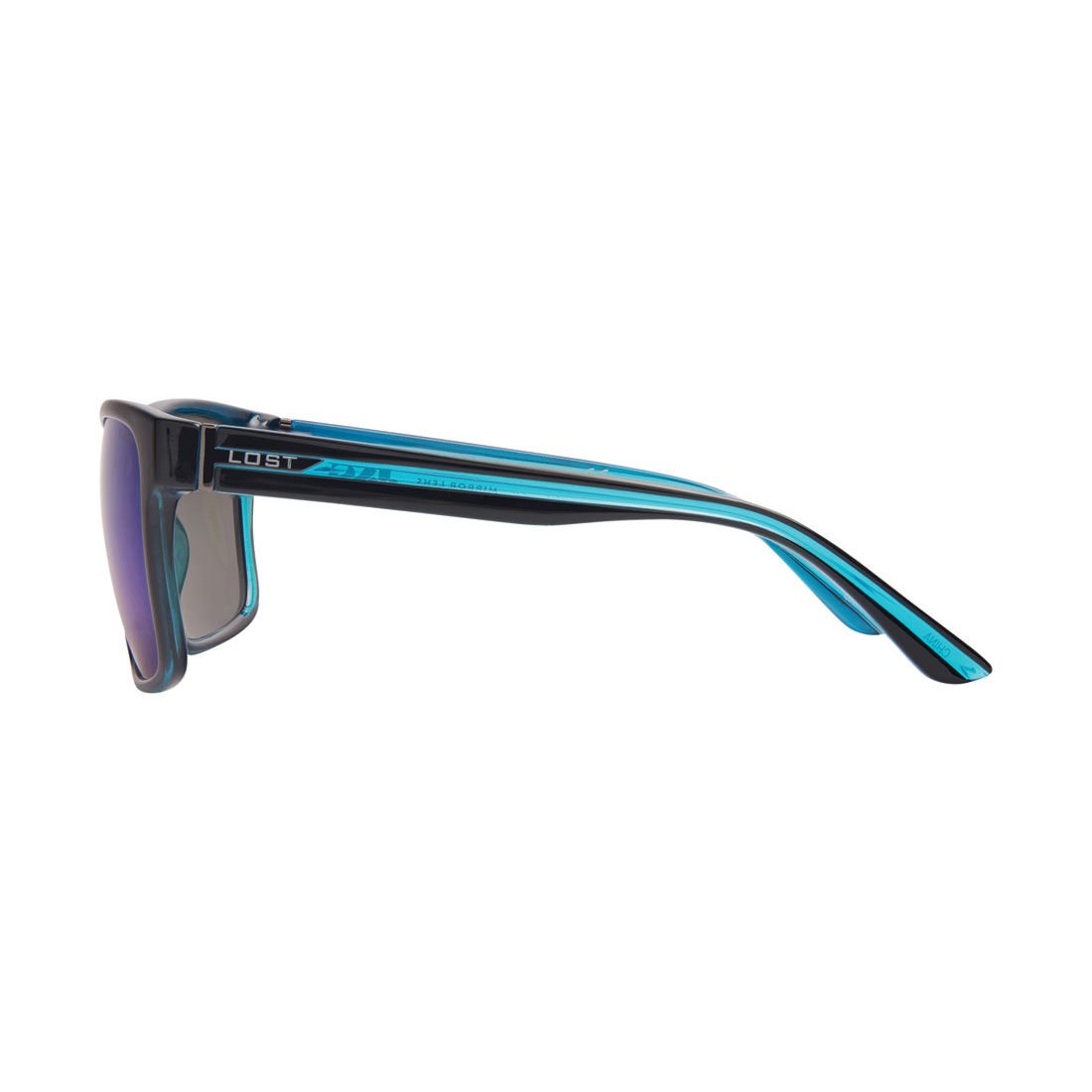 LOST Sunglasses JAG Mirror Matt Black Neon Blue, , scanz_hi-res