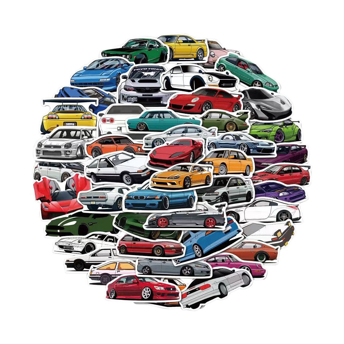 JDM Car Stickers 50 Pieces, , scanz_hi-res