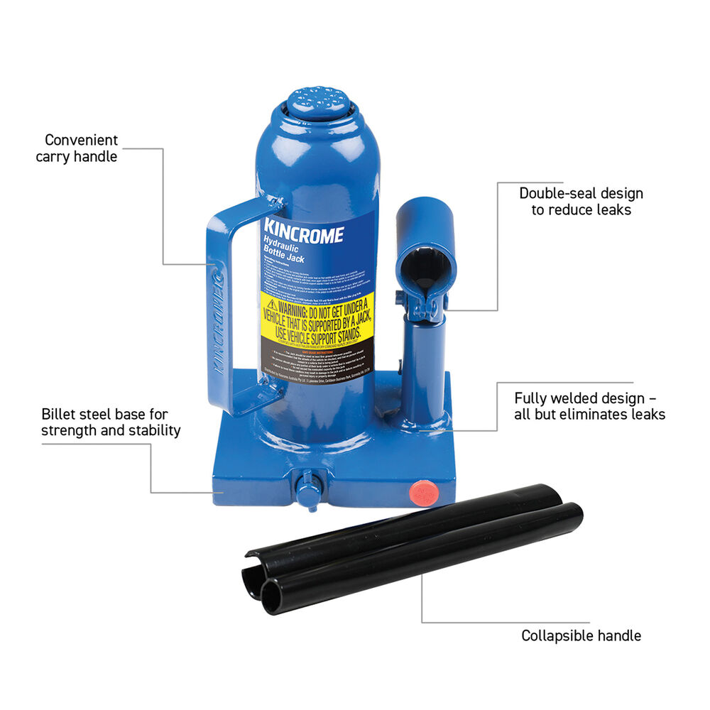 Kincrome Hydraulic Bottle Jack 10000kg Supercheap Auto New Zealand