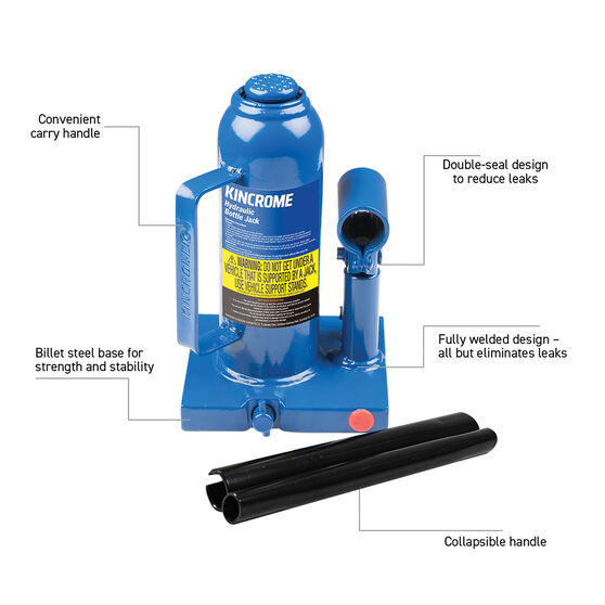 Kincrome Hydraulic Bottle Jack 10000kg Supercheap Auto New Zealand