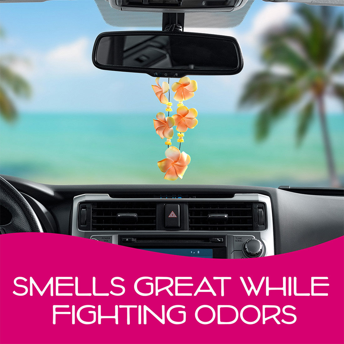 California Scents Novelty Hanging Lei Tropical Colada Car Air Freshener - 1PK, , scanz_hi-res