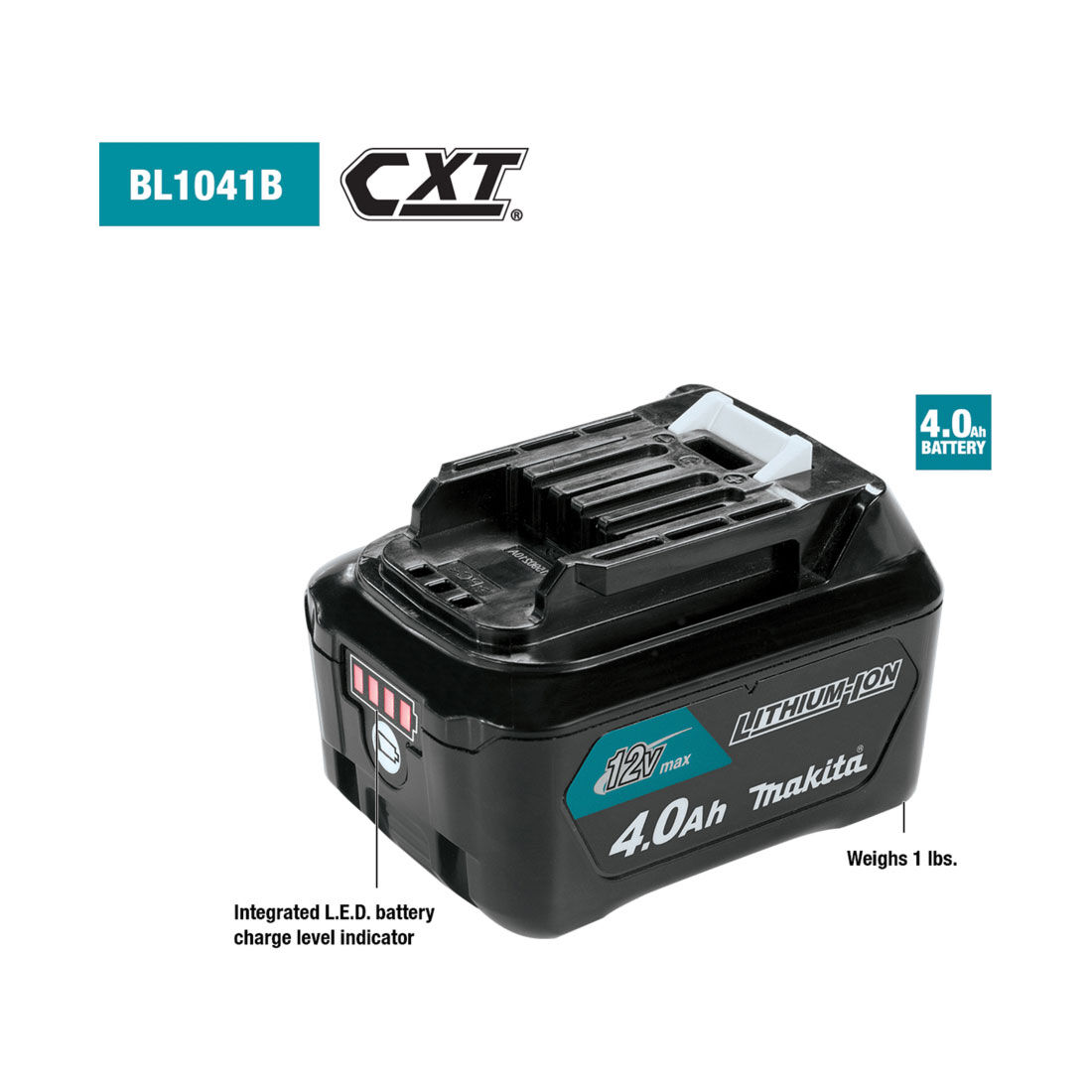 Makita 12V 4.0Ah Battery BL1041B, , scanz_hi-res