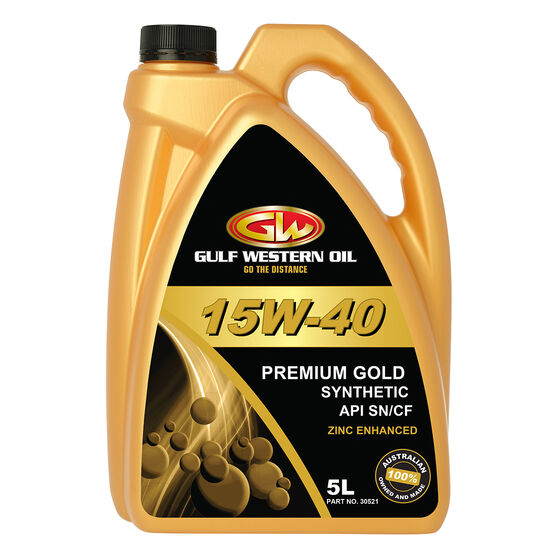 Gulf Western Premium Gold Engine Oil  - 15W-40, 5 Litre, , scanz_hi-res