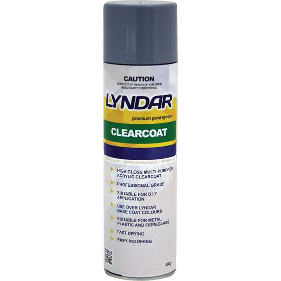 Lyndar Clearcoat Aerosol - 400g, , scanz_hi-res