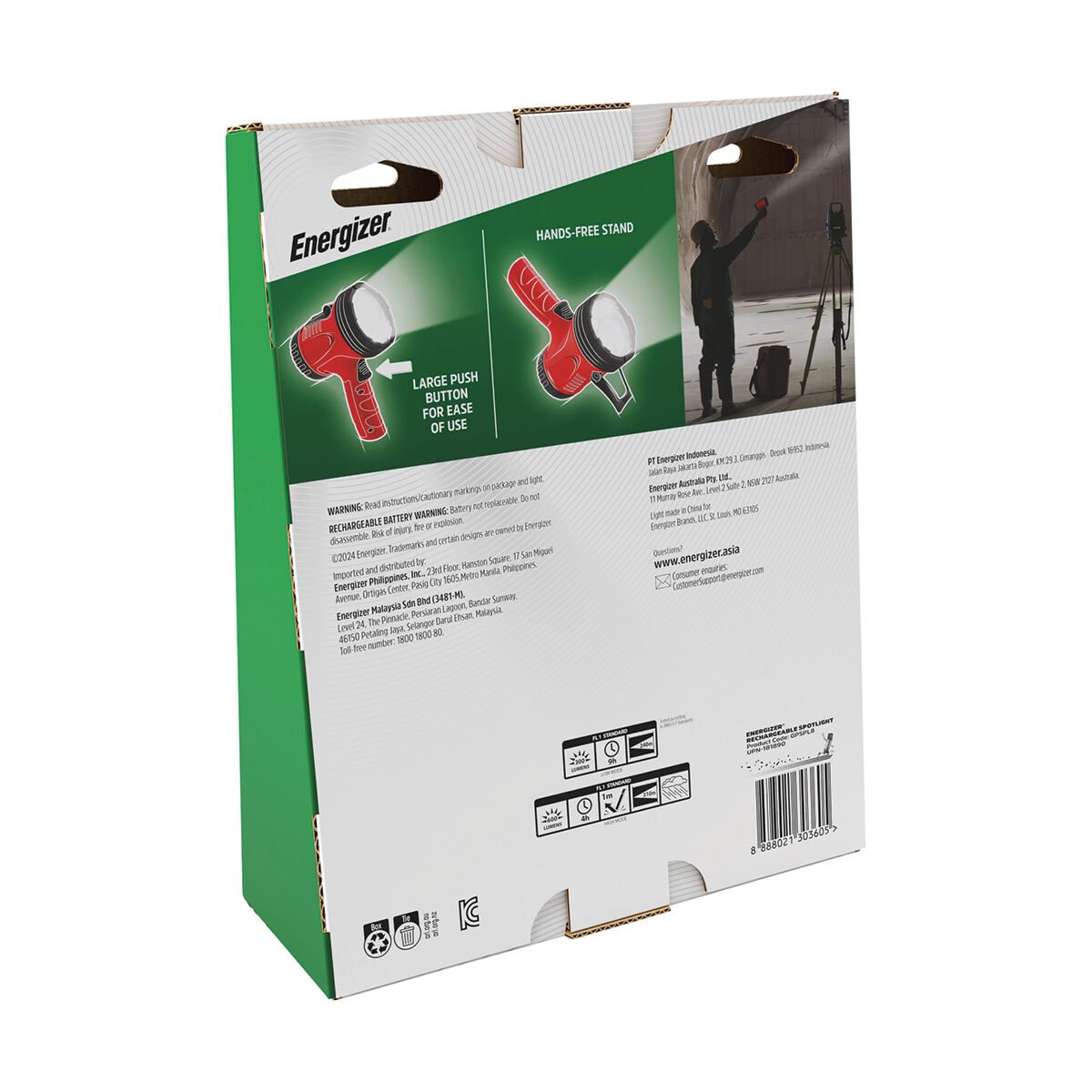 Energiser Rechargeable LED Spotlight 600L, , scanz_hi-res