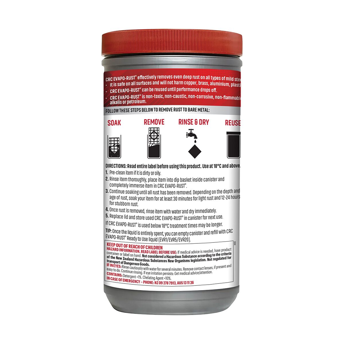 CRC Evapo-Rust Canister 1L, , scanz_hi-res