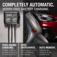 NOCO Genius 2X2 Smart Battery Charger 6V/12V 2-Bank 4 Amp, , scanz_hi-res