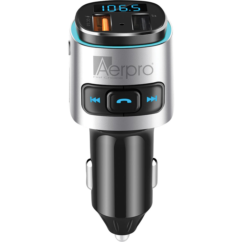 Aerpro Bluetooth FM Transmitter with QC3.0 USB APBT210 Supercheap