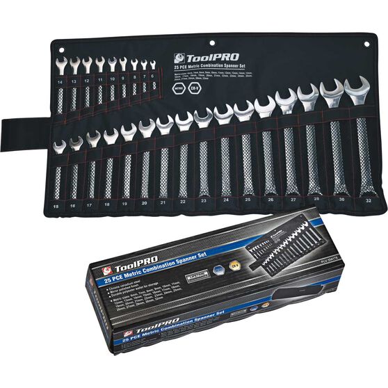 Toolpro Spanner Set Combination Metric 25 Piece Supercheap Auto New Zealand