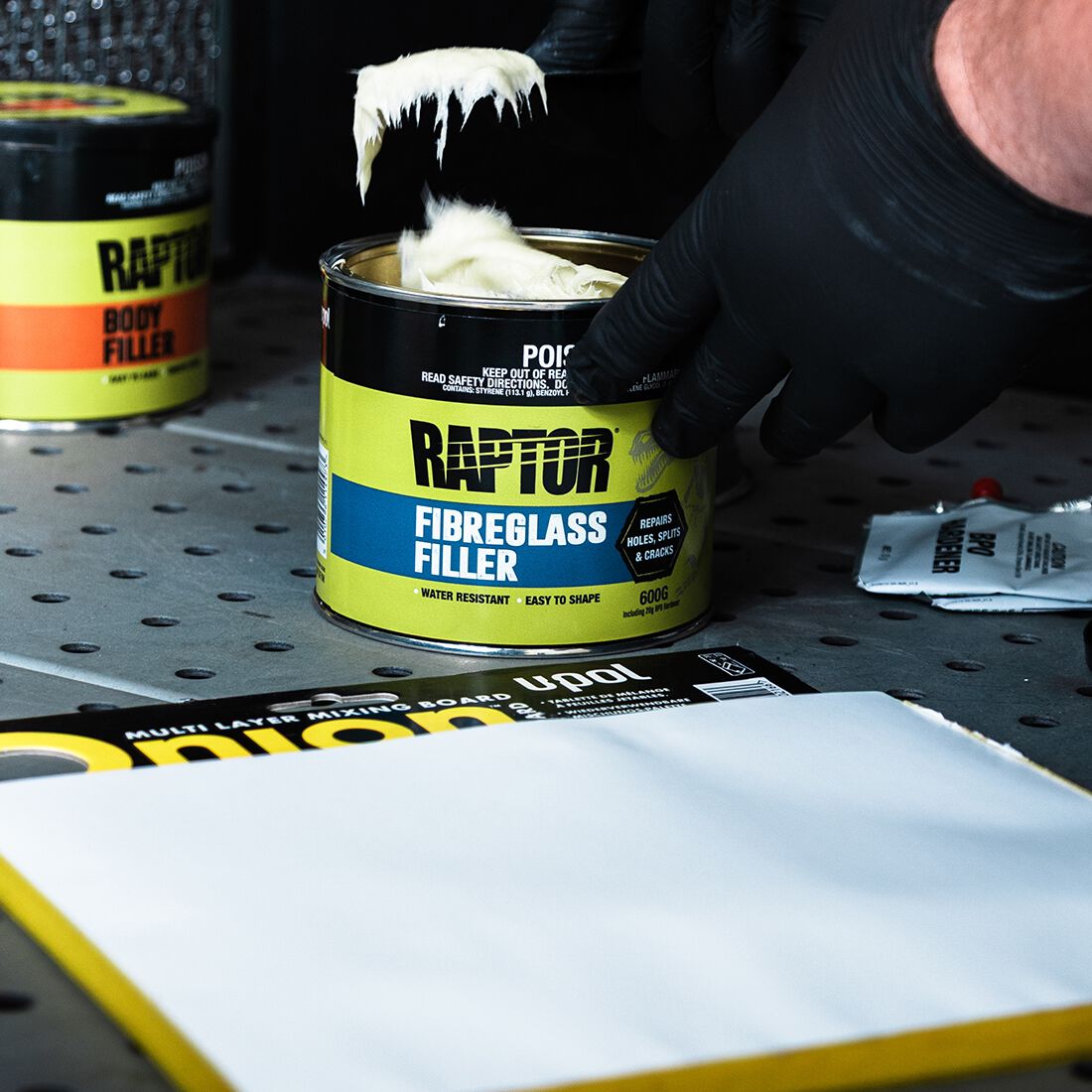 Raptor Fibreglass Filler 1KG, , scanz_hi-res