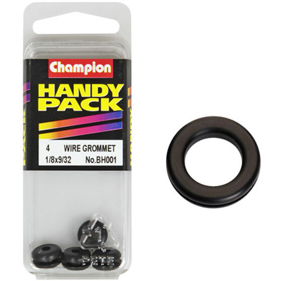 Champion Wiring Grommet - 1 / 8 X 9 / 32inch, BH001, Handy Pack, , scanz_hi-res