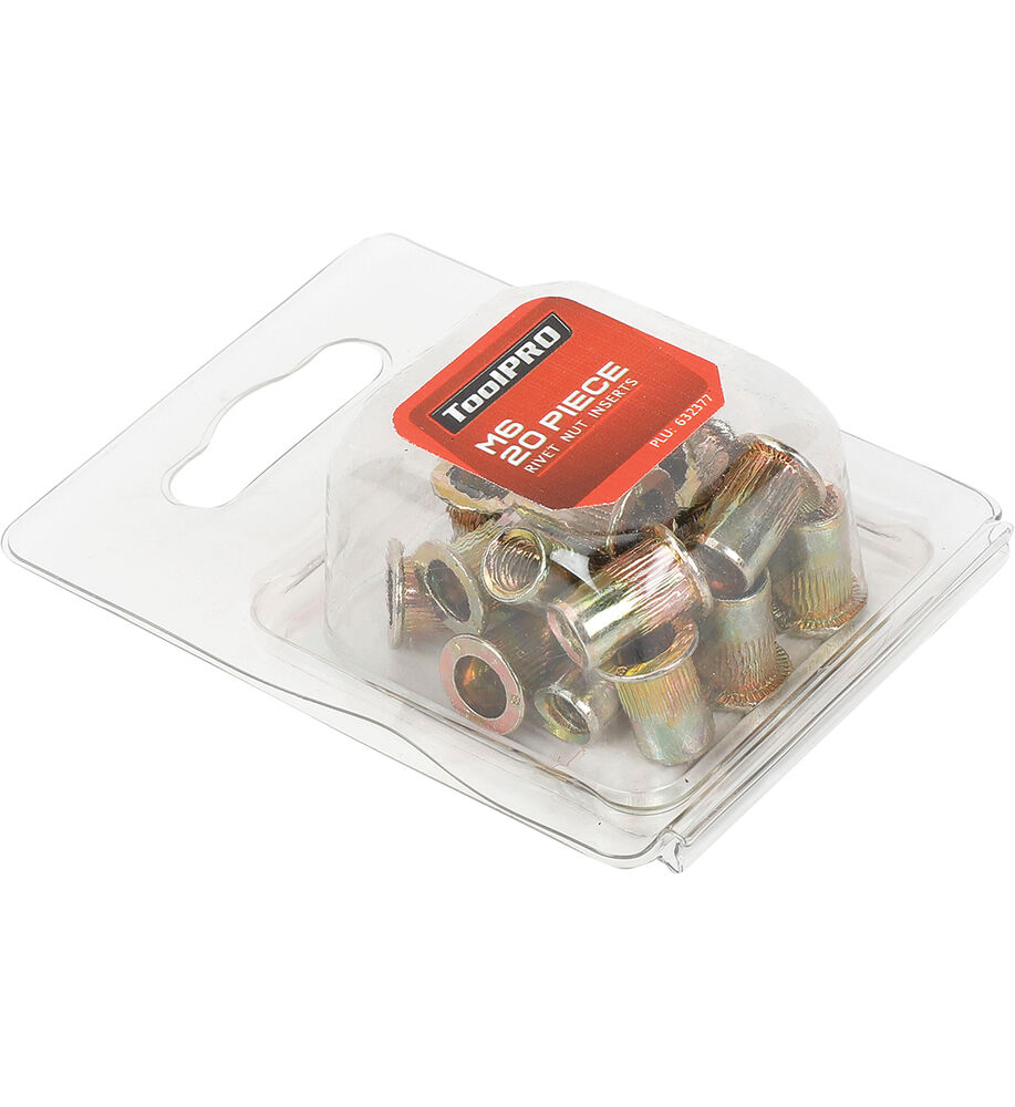 ToolPRO Rivet Nut Inserts M6 20 Piece Supercheap Auto New Zealand
