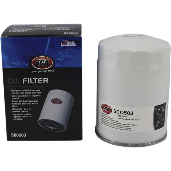 SCA Oil Filter SCO503 (Interchangeable with Z503), , scanz_hi-res