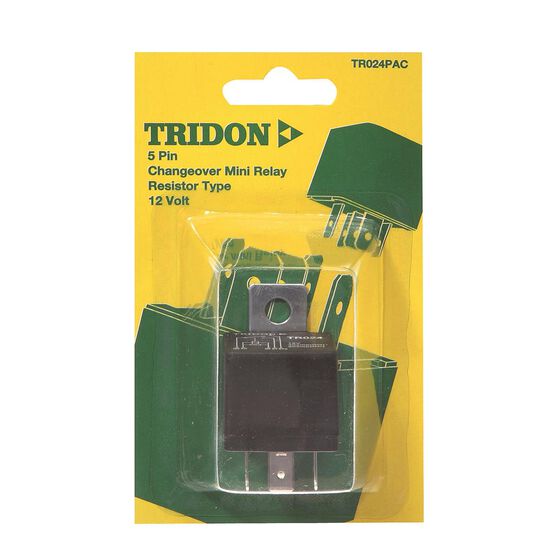 Tridon Relay - Mini, 12V 40/20 AMP 5 Pin - TR024PAC, , scanz_hi-res
