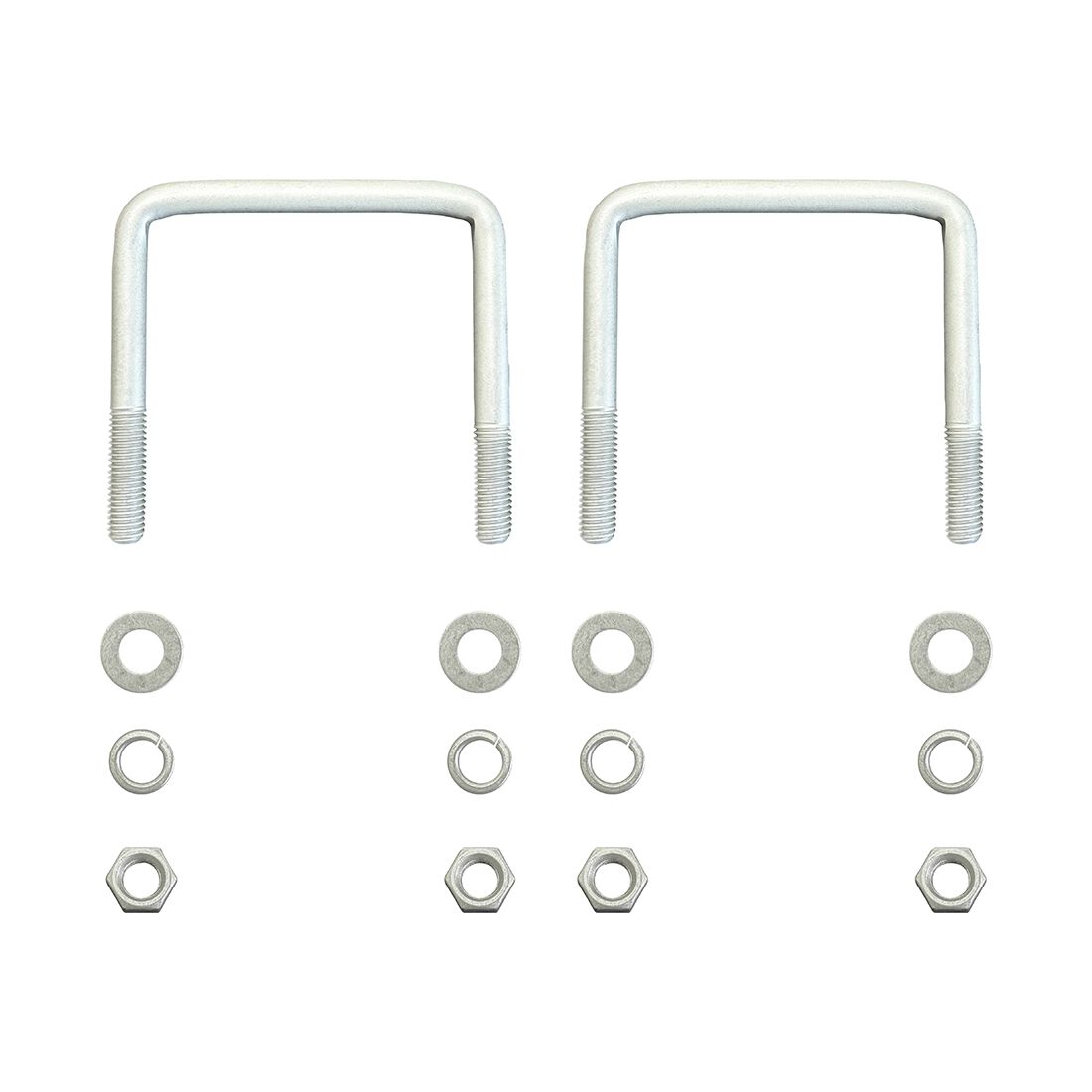 SCA Square Trailer U Bolt Kit 100x100mm 2 Piece Set, , scanz_hi-res