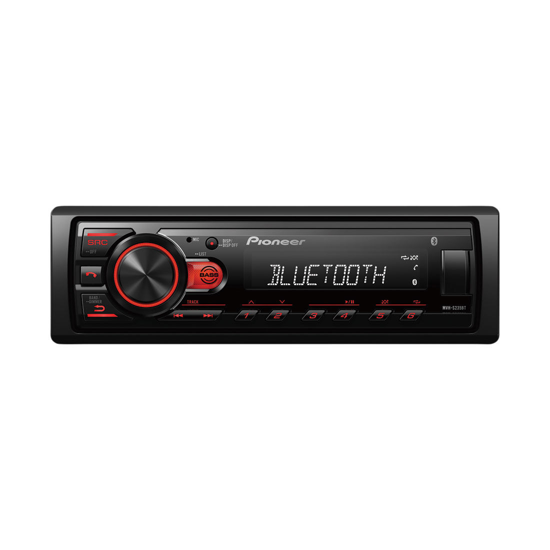 Pioneer MVH-S235BT Single DIN Head Unit With Bluetooth, , scanz_hi-res