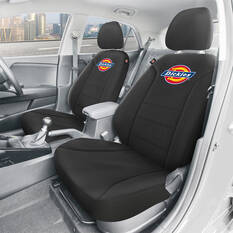 Dickies Repreve Polyester OG Logo Seat Covers Black Adjustable Headrests Airbag Compatible, , scanz_hi-res