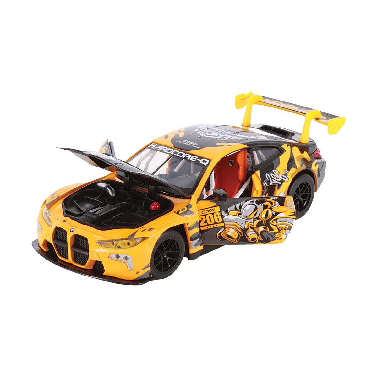 Die Cast WASA 1:24 BMW M4 GT3 - Yellow, , scanz_hi-res