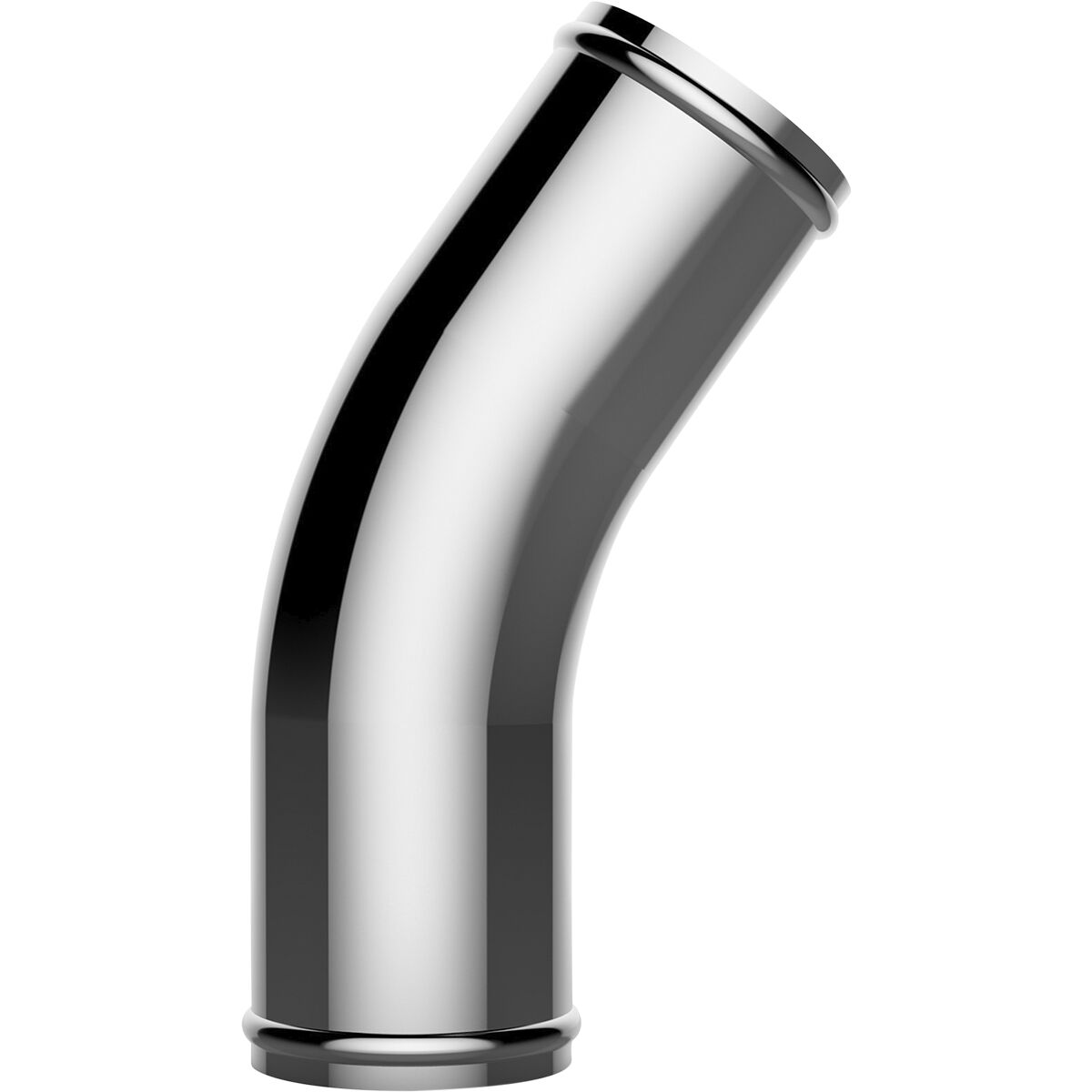 SAAS Universal Polished Aluminium 45 Deg Pipe SP63452, 63mm X 420mm, , scanz_hi-res