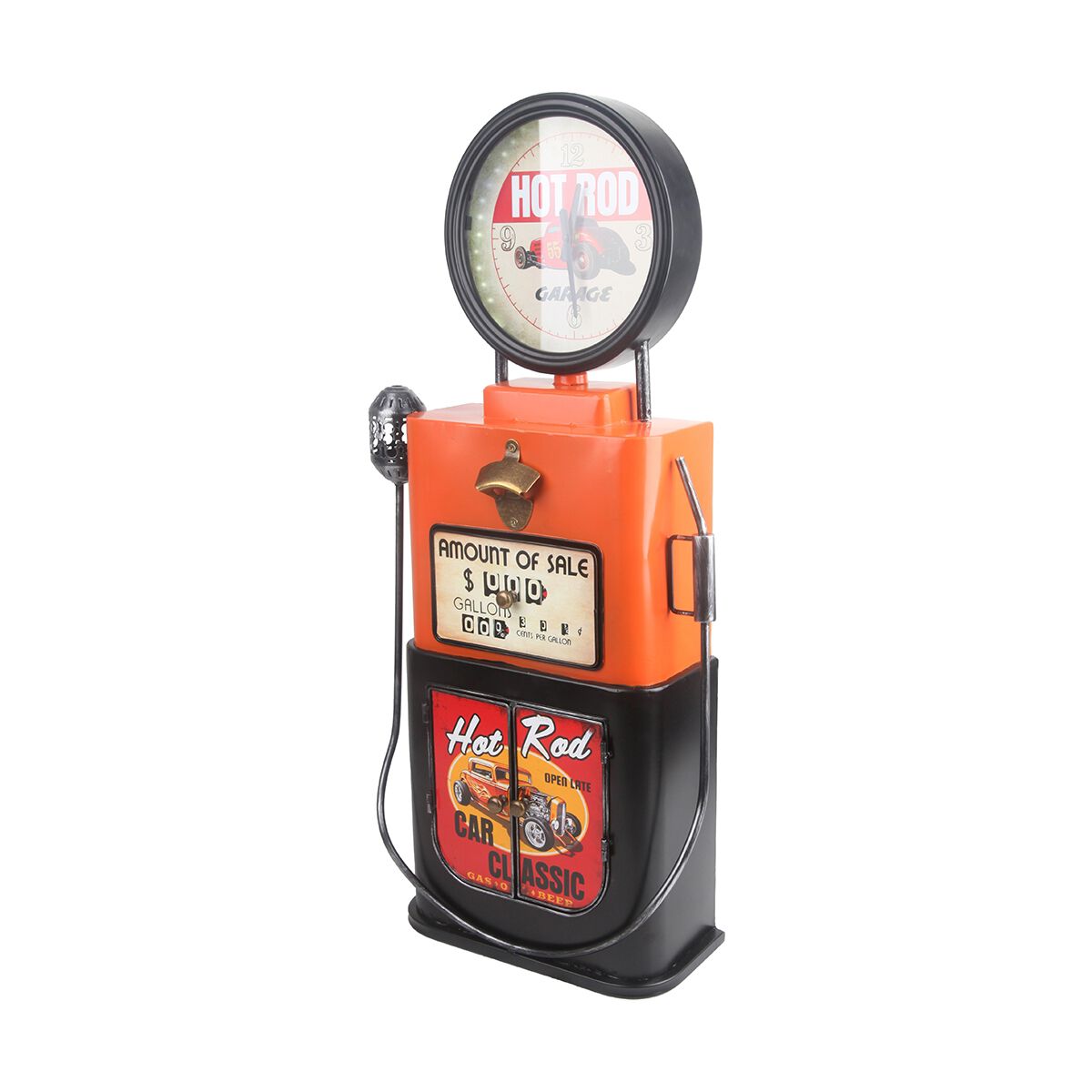 Tin Gas Station Cabinet & Clock, , scanz_hi-res