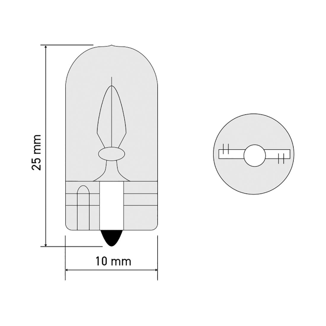 SCA Incandescent Globe - T10 12V 5W - 2 Pack, , scanz_hi-res