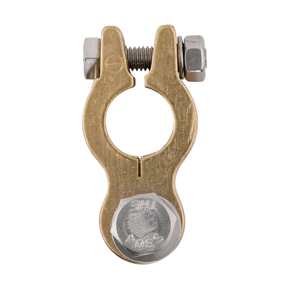 Century Battery Terminal Forged Brass Heavy Duty Bolt Type Negative, , scanz_hi-res