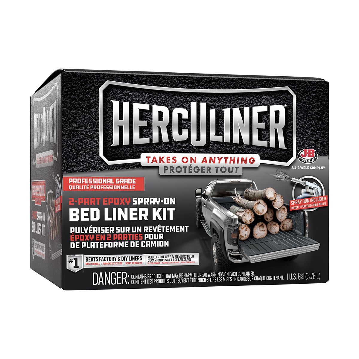 Herculiner Bed Liner Protective Coating Pro Kit 3.78 Litres, , scanz_hi-res