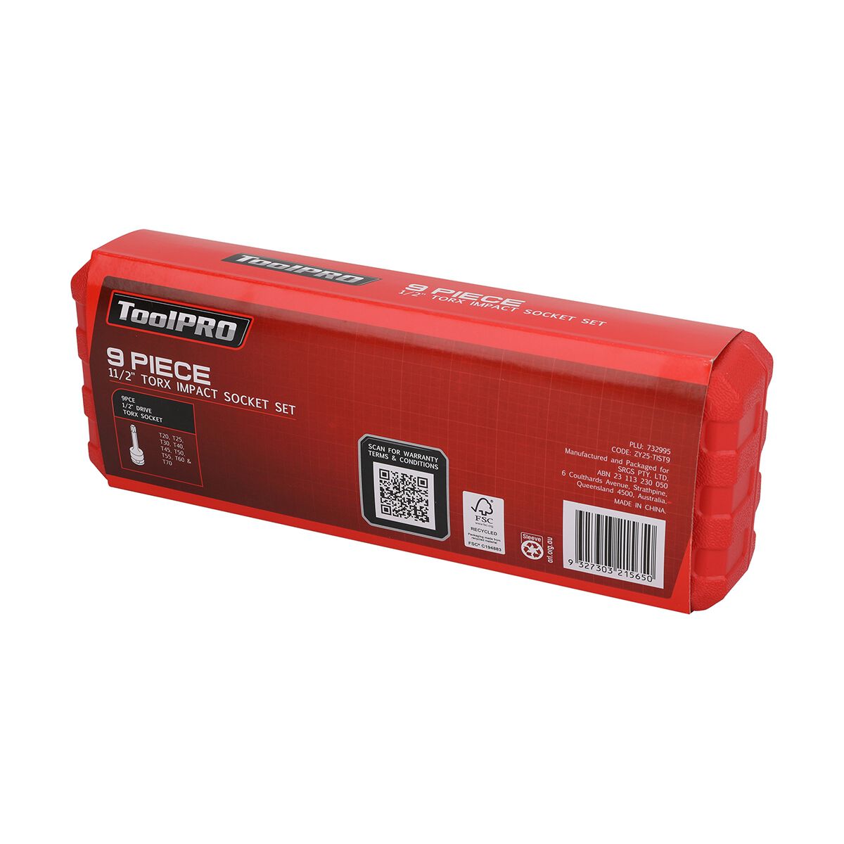 ToolPRO Impact Socket Set 1/2" Drive Hex Metric 9 Piece, , scanz_hi-res