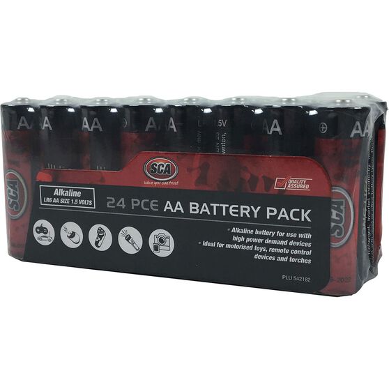 SCA Alkaline AA Batteries 24 Pack, , scanz_hi-res
