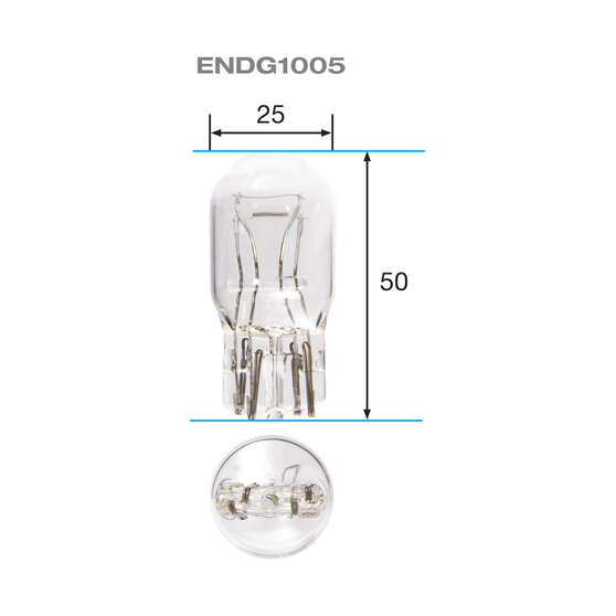 ENDURALIGHT Automotive Globes - Wedge 12V, 21/5W, T-20, , scanz_hi-res