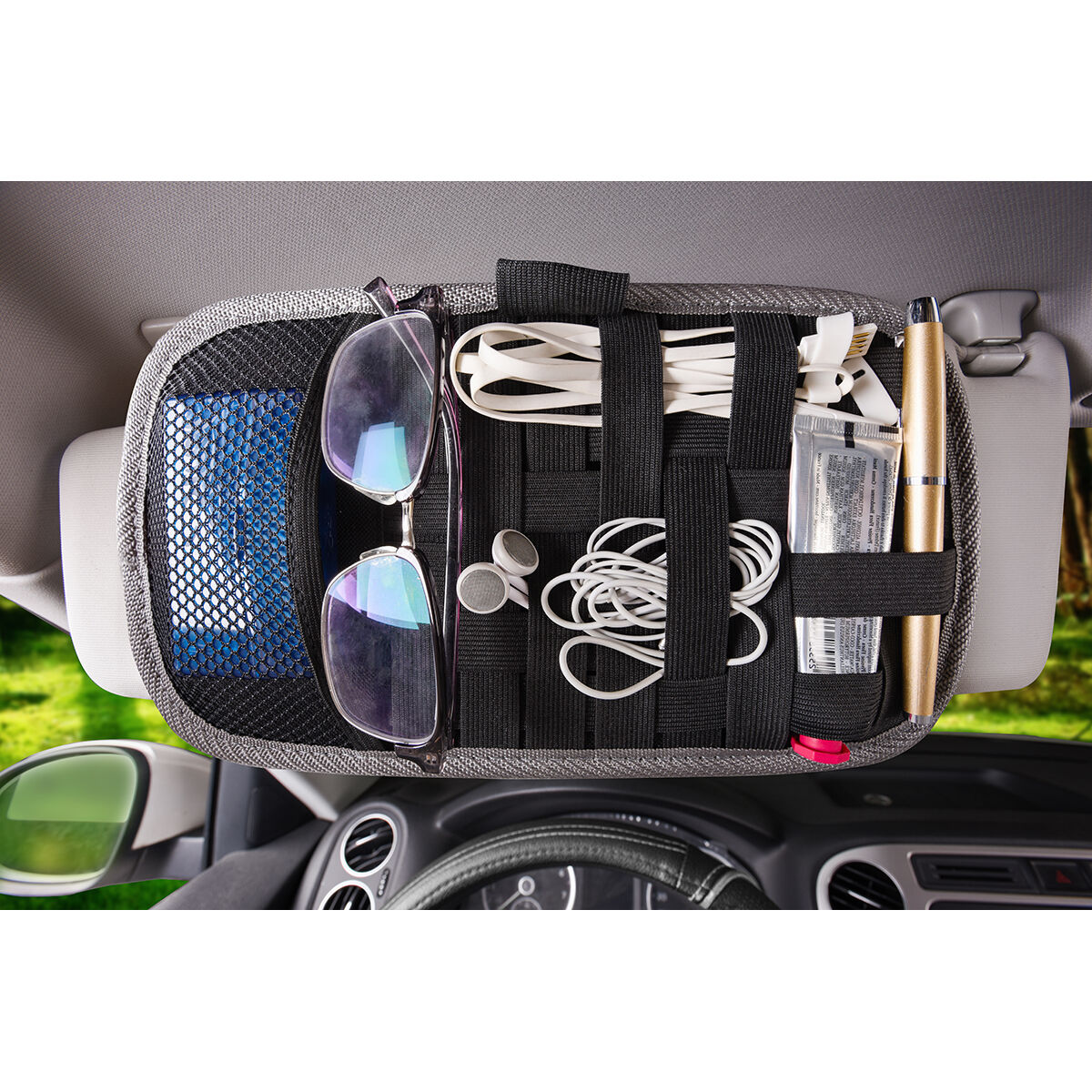 Sun store visor organiser