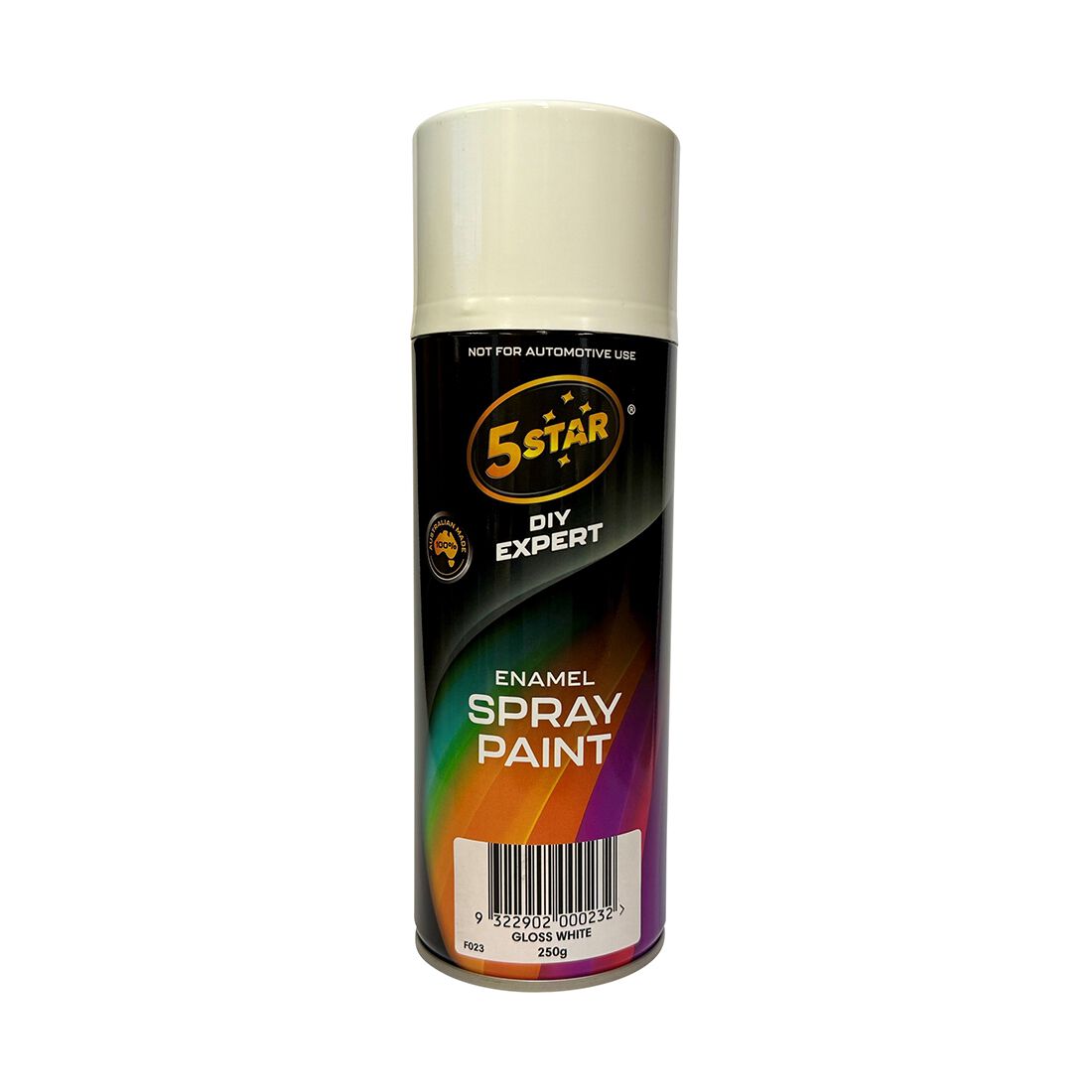 5 Star Enamel Spray Paint Gloss White 250g, , scanz_hi-res