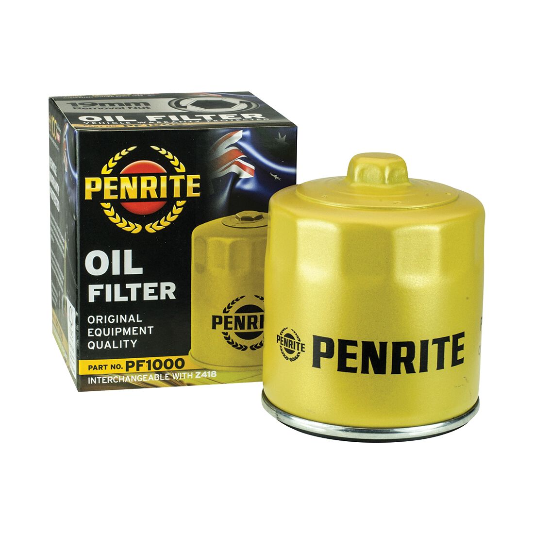 Penrite Oil Filter PF1000 (Interchangeable with Z418), , scanz_hi-res