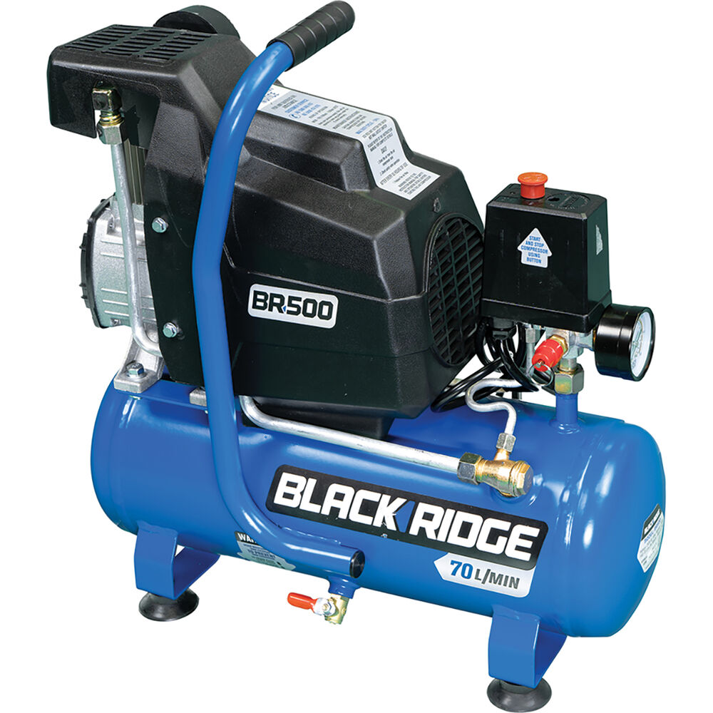 Blackridge Air Compressor 1HP Direct Drive 8 Litre tank Supercheap Auto New Zealand